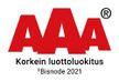 Logo AAA, Korkein luottoluokitus, Bisnode